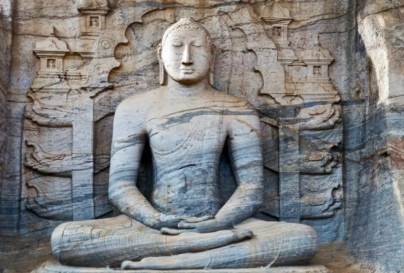 Gal Viharaya and the Alahana Pirivena group